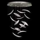 Fine Art Elevate 32" Round Pendant in Silver Leaf - 895840-122