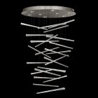 Fine Art Elevate 34" Round Pendant in Silver Leaf - 895840-131