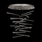 Fine Art Elevate 34" Square Pendant in Silver Leaf - 895840-142