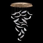 Fine Art Elevate 32" Round Pendant in Gold Leaf - 895840-211