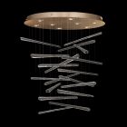 Fine Art Elevate 34" Round Pendant in Gold Leaf - 895840-242