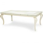 AICO Michael Amini Hollywood Loft 4 Leg Dining Table in Frost (CL1A) - CLEARANCE SALE