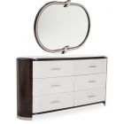 AICO Michael Amini Paris Chic Dresser with Wall Mirror