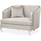 AICO Michael Amini Camden Court Chair And Half-Flax Platinum