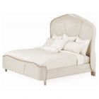 AICO Michael Amini Malibu Crest Eastern King Curved Panel Bed - Chardonnay