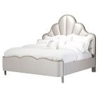 AICO Michael Amini Malibu Crest Queen Scalloped Panel Bed - Chardonnay (Promo)