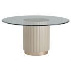 AICO Michael Amini Malibu Crest Round Dining Table - Chardonnay (Promo)