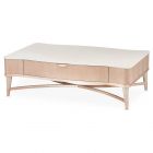AICO Michael Amini Malibu Crest Rectangular Cocktail Table - Blush (Promo)