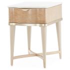 AICO Michael Amini Malibu Crest End Table - Blush