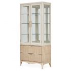 AICO Michael Amini Malibu Crest Display Cabinet - Chardonnay
