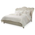 AICO Michael Amini Villa Cherie Cal King Upholstered Bed - Pearl