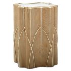 AICO Michael Amini Villa Cherie Chairside Table - Caramel