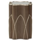 AICO Michael Amini Villa Cherie Chairside Table - Hazelnut