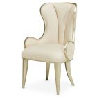 AICO Michael Amini Villa Cherie Desk Chair - Hazelnut - (GIMS) - OVERSTOCK