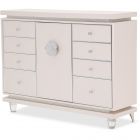 AICO Michael Amini Glimmering Heights Upholstered Dresser (CL1A) - CLEARANCE SALE
