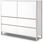 AICO Michael Amini State St. Metal Storage Cabinet (CL1A) - CLEARANCE SALE