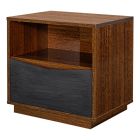 AICO Michael Amini Kayner 1-Drawer Nightstand in Charcoal