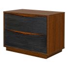 AICO Michael Amini Kayner 2-Drawer Nightstand in Charcoal