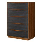 AICO Michael Amini Kayner 5-Drawer Chest in Charcoal