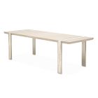 AICO Michael Amini Lotus Bay Narrow Dining Table in Sand
