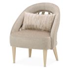 AICO Michael Amini La Rachelle Accent Chair in Medium Champagne