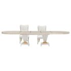 AICO Michael Amini St. Charles 3pc Double Pedestal Dining Set in Dove Gray