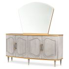 AICO Michael Amini St. Charles Sideboard with Mirror in Dove Gray