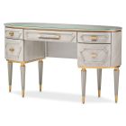 AICO Michael Amini St. Charles Vanity with Glass Top in Dove Gray