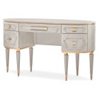 AICO Michael Amini St. Charles Vanity Desk in Dove Gray