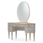 AICO Michael Amini St. Charles Vanity with Mirror in Dove Gray