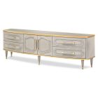 AICO Michael Amini St. Charles Media Cabinet in Dove Gray (Promo)