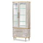 AICO Michael Amini St. Charles Display Cabinet in Dove Gray