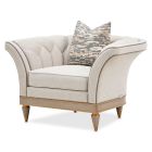 AICO Michael Amini St. Charles Matching Chair in Dove Gray