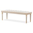 AICO Michael Amini St. Charles Accent Bench in Dove Gray (Promo)
