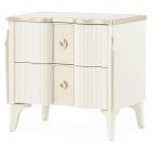 AICO Michael Amini La Marisia Nightstand in Creamy Pearl