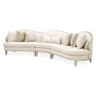 AICO Michael Amini Camellia Field Caramel 3-Piece Sofa - Cornsilk/Champagne (Promo)