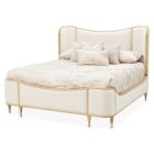 AICO Michael Amini Camellia Field Caramel Queen Upholstered Bed (Promo)