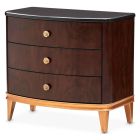 AICO Michael Amini Camellia Field Nightstand in Warm Pecan (Promo)