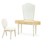 AICO Michael Amini Camellia Field Caramel Vanity Set with Mirror & Chair (Promo)