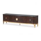 AICO Michael Amini Camellia Field Media Cabinet in Warm Pecan (Promo)