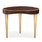 AICO Michael Amini Camellia Field End Table in Warm Pecan