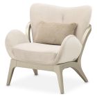 AICO Michael Amini Camellia Field Caramel Accent Chair in Ivory (Promo)