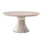 AICO Michael Amini Fantosini Round Dining Table in Silver Mist (Promo)