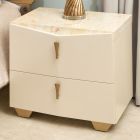 AICO Michael Amini Fantosini Nightstand in Creamy Pearl