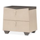 AICO Michael Amini Fantosini Nightstand in Silver Mist (Promo)