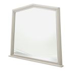 AICO Michael Amini Fantosini Pentagon Dresser Mirror in Silver Mist (Promo)