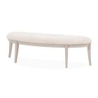 AICO Michael Amini Fantosini Bed Bench in Silver Mist (Promo)