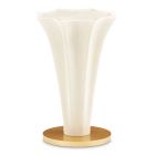 AICO Michael Amini La Terrazza Chairside Table in Silver Mist