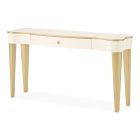 AICO Michael Amini La Terrazza Console Table in Creamy Pearl