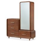 AICO Michael Amini Mason Park Chest with Storage Mirror in Umber (Promo)